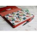 Red soft leather A5 Hobonichi cover
