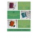Leather tropical print notebook cover A5