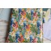 Leather tropical print notebook cover A5