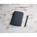 Gray leather field notes wallet