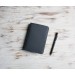 Gray leather field notes wallet