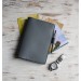 Dark gray leather A5 Hobonichi Cousin cover