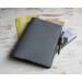 Dark gray leather A5 Hobonichi Cousin cover