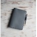 Dark gray leather A5 Hobonichi Cousin cover