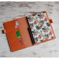 Orange leather Hobonichi A5 cover