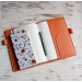 Orange leather Hobonichi A5 cover