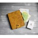 Yellow leather Rhodia notebook cover