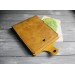 Yellow leather Rhodia notebook cover
