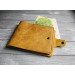 Yellow leather Rhodia notebook cover