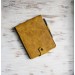 Yellow leather Rhodia notebook cover