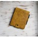 Yellow leather Rhodia notebook cover