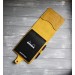 Yellow leather Rhodia notebook cover