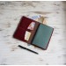 Burgundy leather field notes cover