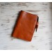 Brown large moleskine leather cover