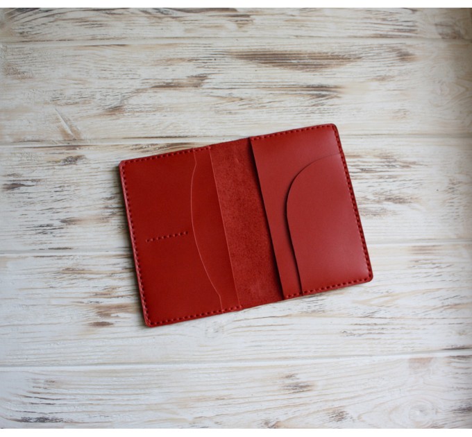Red leather field notes cover