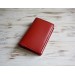 Red leather field notes cover