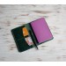 Green leather field notes cover