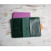 Green leather field notes cover
