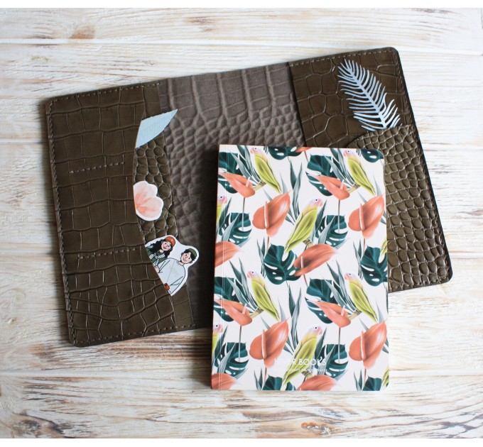 Black croco leather Hobonichi cover A5