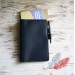 Navy blue leather A5 Hobonichi cover