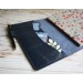Navy blue leather A5 Hobonichi cover