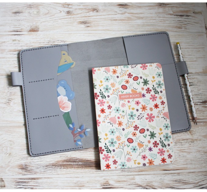 Light gray leather Hobonichi cover A5