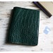 Green croco leather Hobonichi cover A5