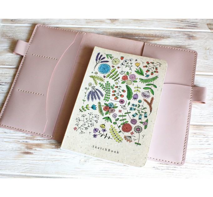 Powder leather Hobonichi cover A5