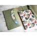Light olive croco trifold leather Hobonichi cover A5