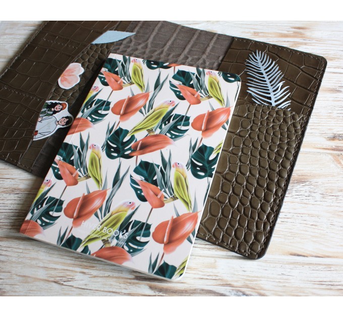 Khaki croco leather Hobonichi cover A5