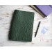 Olive croco leather Hobonichi cover A5