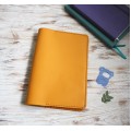 Yellow leather Hobonichi cover A5