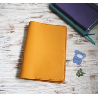 Yellow leather Hobonichi cover A5