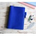 Sapphire blue leather Hobonichi cover A5