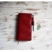 Cranberry red leather Hobonichi Weeks cover