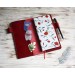 Cranberry red leather Hobonichi Weeks cover