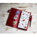 Cranberry red leather Hobonichi Weeks cover
