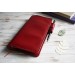 Cranberry red leather Hobonichi Weeks cover