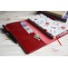 Cranberry red leather Hobonichi Weeks cover