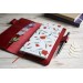 Cranberry red leather Hobonichi Weeks cover