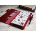 Cranberry red leather Hobonichi Weeks cover