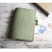 Olive green leather Hobonichi cover A5