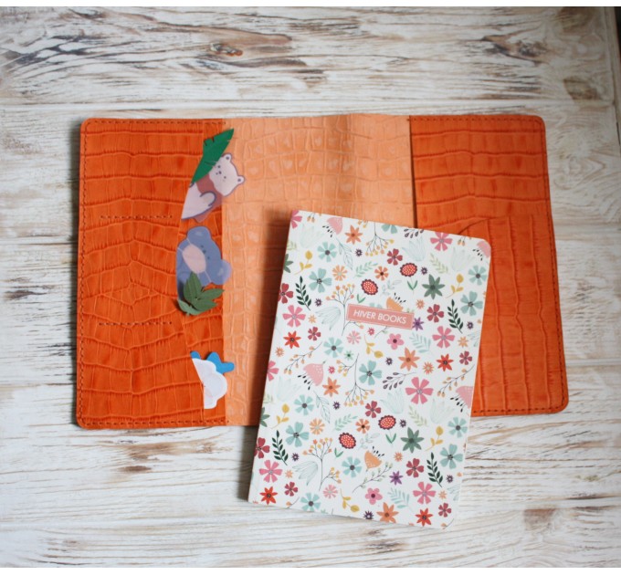 Red croco leather Hobonichi cover A5