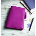 Fuchsia leather Hobonichi cover A5