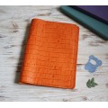 Pumpkin croco leather Hobonichi cover A5