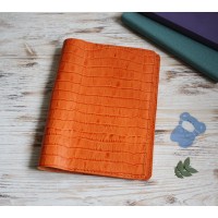 Pumpkin croco leather Hobonichi cover A5