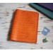 Pumpkin croco leather Hobonichi cover A5