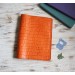 Pumpkin croco leather Hobonichi cover A5