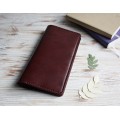 Burgundy leather Hobonichi Weeks cover