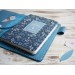 Blue leather Hobonichi techo cover A6